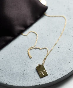 Tony Bianco Accessories Gold Aries Zodiac Necklace