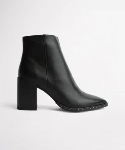 Tony Bianco Bailey Black Albany 8.5cm Ankle Boots Shoes