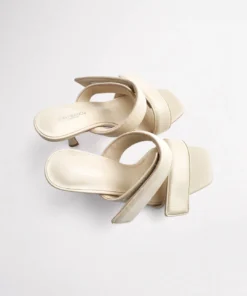 Tony Bianco Bounty Vanilla Sheep Nappa 8.5cm Heels