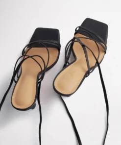 Tony Bianco Caden Black Sheep Nappa 8.5cm Heels 12 Tony Bianco Caden Black Sheep Nappa 8.5cm Heels