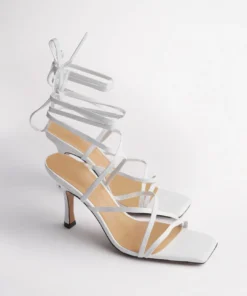 Tony Bianco Hot List Caden White Sheep Nappa 8.5cm Heels