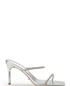 Tony Bianco Chase Silver Nappa Metallic 8.5cm Heels New Arrivals