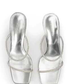 Tony Bianco Chase Silver Nappa Metallic 8.5cm Heels New Arrivals