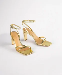 Tony Bianco Hot List Corso Gold Nappa Metallic 8.5cm Heels