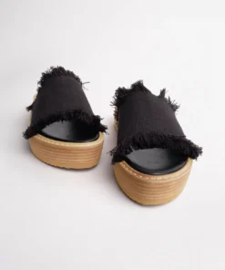 Tony Bianco Ebony Black 4.5cm Sandals Shoes 10 Tony Bianco Ebony Black 4.5cm Sandals Shoes