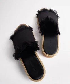 Tony Bianco Ebony Black 4.5cm Sandals Shoes 11 Tony Bianco Ebony Black 4.5cm Sandals Shoes