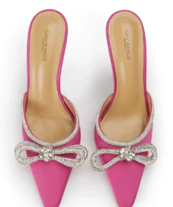 Tony Bianco New Arrivals Ellen Pink Satin 10.5cm Heels