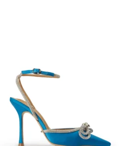Tony Bianco Eros Blue Satin 10.5cm Heels New Arrivals
