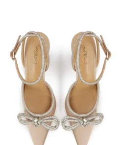 Tony Bianco Eros Nude Satin 10.5cm Heels
