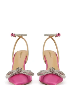 Tony Bianco Eros Pink Satin 10.5cm Heels New Arrivals