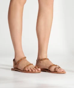 Tony Bianco Back In Stock Finola Tan 1cm Flats