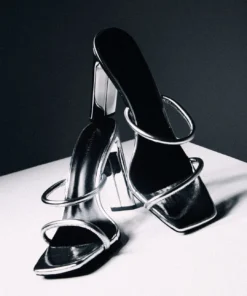 Tony Bianco Best Sellers Florence Silver Foil 11cm Heels