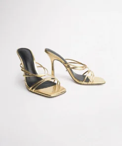 Tony Bianco Best Sellers Foxie Gold Foil 10.5cm Heels