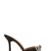 Tony Bianco New Arrivals Franki Black Satin 10.5cm Heels