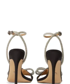 Tony Bianco Franz Black Satin 10.5cm Heels New Arrivals