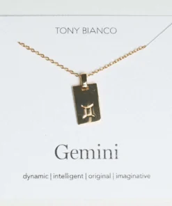 Tony Bianco Gold Gemini Zodiac Necklace Accessories