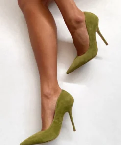 Tony Bianco Glamma Moss Suede 11cm Heels