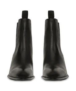 Tony Bianco Hampton Black Calais 7cm Ankle Boots Shoes