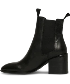 Tony Bianco Hampton Black Calais 7cm Ankle Boots Shoes