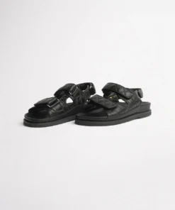 Tony Bianco Hiranni Black Sheep Nappa 3.5cm Sandals