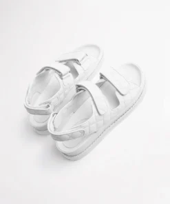 Tony Bianco Hiranni White Sheep Nappa 3.5cm Sandals