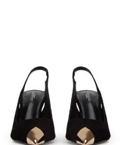 Tony Bianco Hope Black Suede 9.5cm Heels