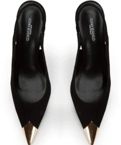 Tony Bianco Hope Black Suede 9.5cm Heels 8 Tony Bianco Hope Black Suede 9.5cm Heels