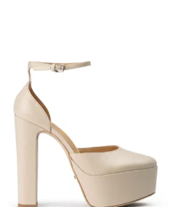 Tony Bianco Jagged Vanilla Capretto 14cm Heels New Arrivals