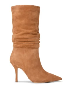 Tony Bianco Kerri Butterscotch Suede 9.5cm Calf Boots