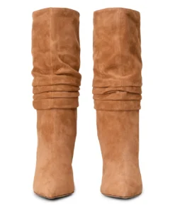 Tony Bianco Kerri Butterscotch Suede 9.5cm Calf Boots 9 Tony Bianco Kerri Butterscotch Suede 9.5cm Calf Boots