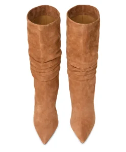 Tony Bianco Kerri Butterscotch Suede 9.5cm Calf Boots 10 Tony Bianco Kerri Butterscotch Suede 9.5cm Calf Boots