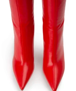 Tony Bianco Kortez Cherry Nappa 9.5cm Calf Boots Shoes 8 Tony Bianco Kortez Cherry Nappa 9.5cm Calf Boots Shoes