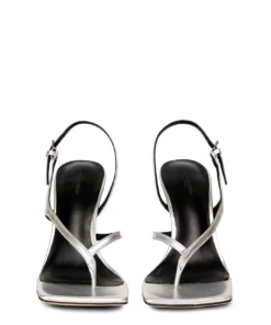 Tony Bianco Lincoln Silver Nappa Metallic 9.5cm Heels