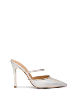 Tony Bianco Lure Silver Illumine 10.5cm Heels