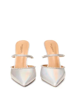 Tony Bianco Lure Silver Illumine 10.5cm Heels