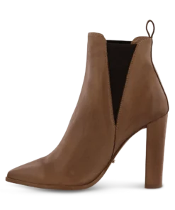 Tony Bianco Leigh Caramel Diesel/Choc Wax 10.3cm Ankle Boots