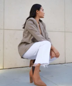 Tony Bianco Leigh Caramel Diesel/Choc Wax 10.3cm Ankle Boots