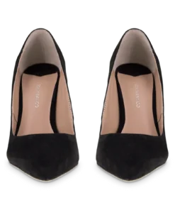 Tony Bianco Lotus Black Kid Suede 10.3cm Heels Shoes