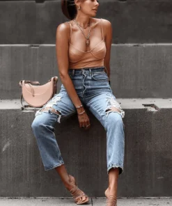 Tony Bianco Shoes Lynx Caramel Elastic 9.5cm Heels