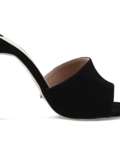 Tony Bianco Marley Black Kid Suede 10.5cm Heels