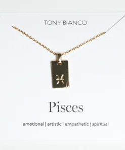Tony Bianco Gold Pisces Zodiac Necklace Accessories