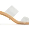 Tony Bianco Hot List Sabelle Clear Vynalite/Skin Capretto 6.5cm Heels