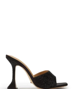 Tony Bianco New Arrivals Serri Black Satin 10.5cm Heels