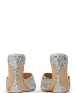 Tony Bianco Serri Silver Satin 10.5cm Heels