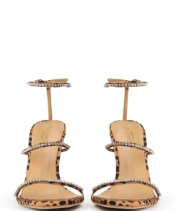 Tony Bianco Shoes Shy Leopard Satin 10.5cm Heels