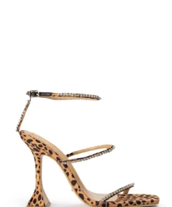 Tony Bianco Shoes Shy Leopard Satin 10.5cm Heels