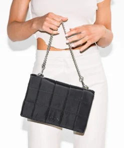 Tony Bianco Alaska Black Nylon Cross Body Bag