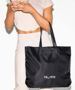 Tony Bianco Miami Black Nylon Tote Bag