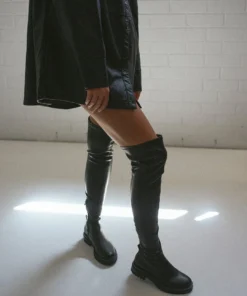 Tony Bianco Shoes Wild Black Venezia 4.5cm Long Boots