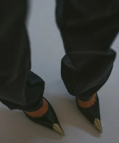 Tony Bianco Shoes Hilton Black Hi Shine 9.5cm Heels